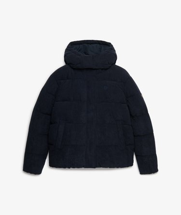Premium Hooded Cord Puffer Jacket Image 7
