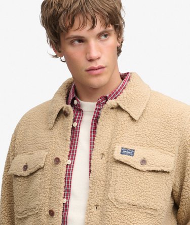 Retro Fleece Overshirt Image 4