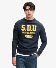 Athletic Felt Applique Crew Neck Sweatshirt