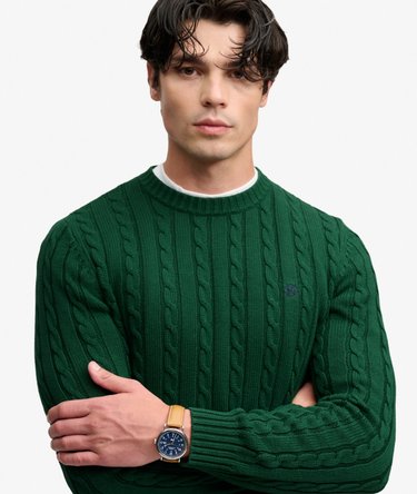 Cable Knit Trui met normale pasvorm Image 4