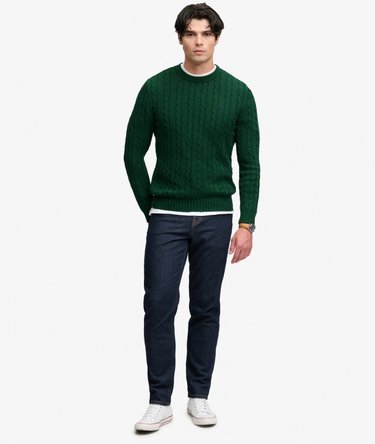 Cable Knit Trui met normale pasvorm Image 3