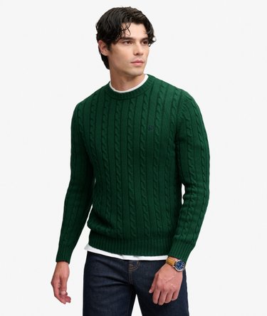 Cable Knit Trui met normale pasvorm Image 1