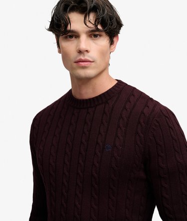 Cable Knit Trui met normale pasvorm Image 4