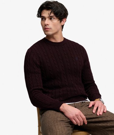 Cable Knit Trui met normale pasvorm Image 2