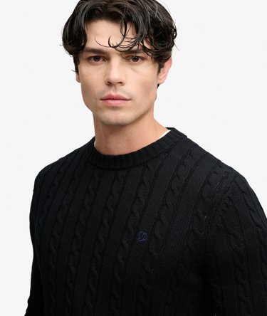 Cable Knit Trui met normale pasvorm Image 4
