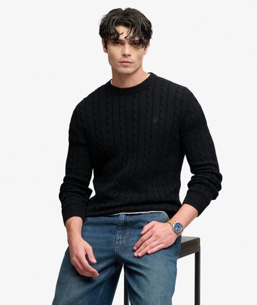 Cable Knit Trui met normale pasvorm Image 2