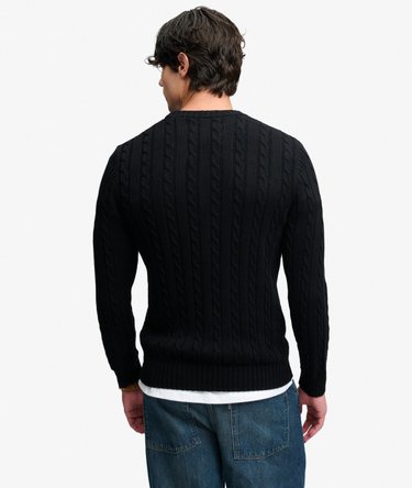 Cable Knit Trui met normale pasvorm Image 5