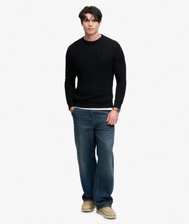 Cable Knit Trui met normale pasvorm Image 3