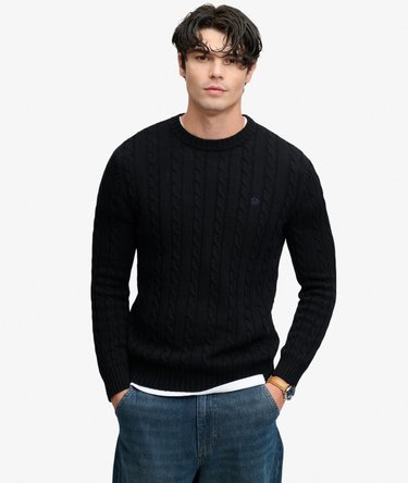 Cable Knit Trui met normale pasvorm Image 1