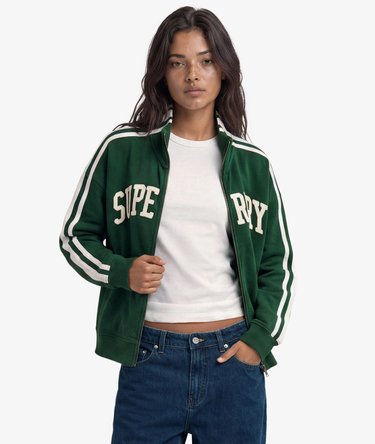 Athletic Essentials Applique Loose Zip Track Top Image 1