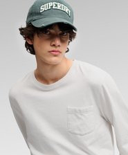 Katoenen Linnen Longsleeve Top Met Zak