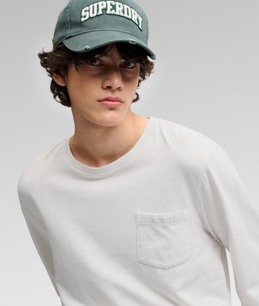 Cotton Linen Long Sleeve Pocket Top Image 4