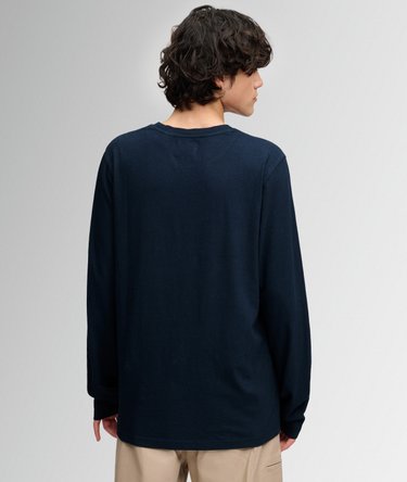 Cotton Linen Long Sleeve Pocket Top Image 5