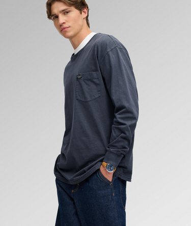 Long Sleeve Pocket T-Shirt Image 1