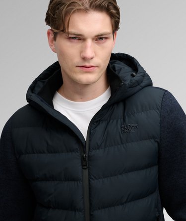 Hooded Storm Knit Hybrid Jacket Image 4