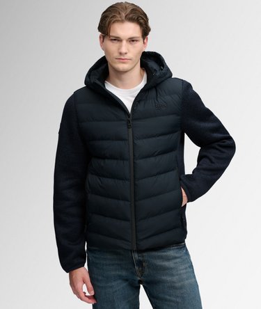 Hooded Storm Knit Hybrid Jacket Image 5