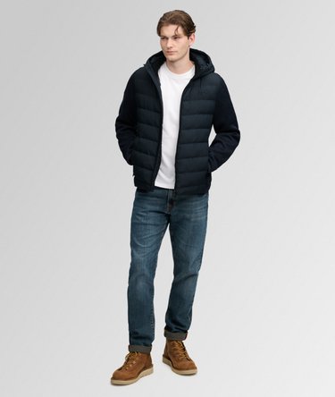 Hooded Storm Knit Hybrid Jacket Image 3