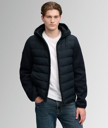 Hooded Storm Knit Hybrid Jacket Image 2