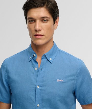 Cotton Linen Short Sleeve Shirt Image 4