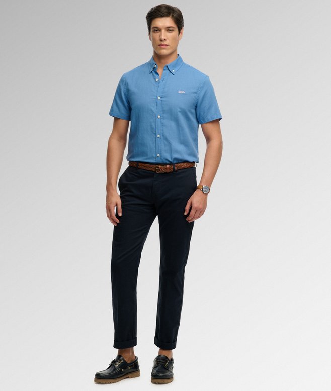 Cotton Linen Short Sleeve Shirt More Colours Available Price £31.49 Price reduced from £44.99 to You Save 30%