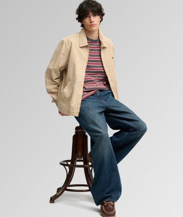 Lightweight Preppy Harrington Jacket Image 2