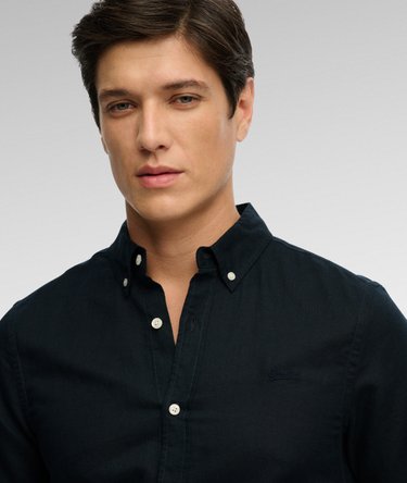 Cotton Linen Short Sleeve Shirt Image 4
