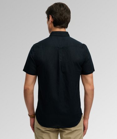 Cotton Linen Short Sleeve Shirt Image 5