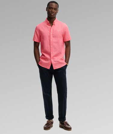 Cotton Linen Short Sleeve Shirt Image 3