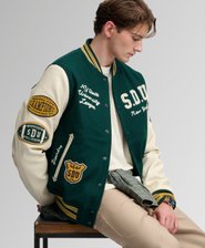 Giacca Varsity con Toppe Vintage