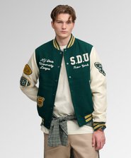 Giacca Varsity con Toppe Vintage