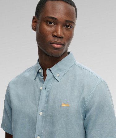 Cotton Linen Short Sleeve Shirt Image 4
