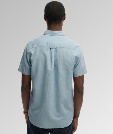 Cotton Linen Short Sleeve Shirt Image 5