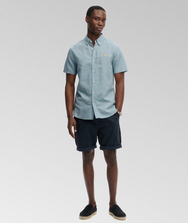 Cotton Linen Short Sleeve Shirt Image 3