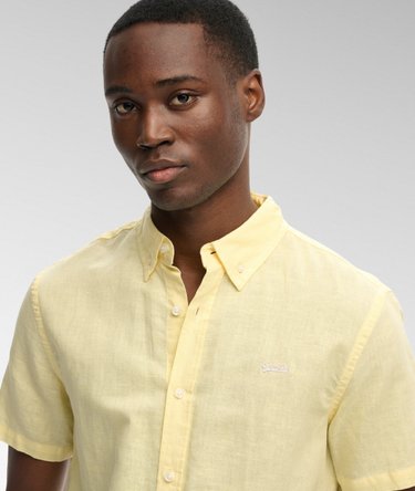 Cotton Linen Short Sleeve Shirt Image 4