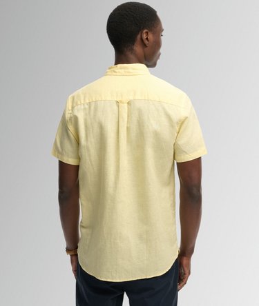 Cotton Linen Short Sleeve Shirt Image 5