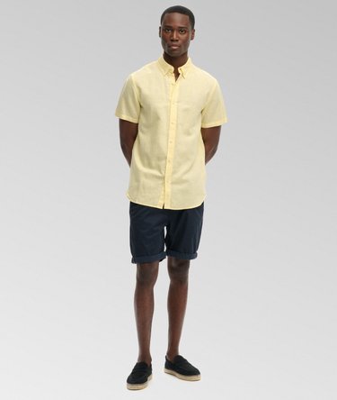 Cotton Linen Short Sleeve Shirt Image 3