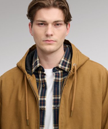 Hooded Workwear Bomber Jacket Image 4