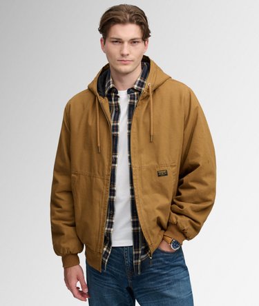 Hooded Workwear Bomber Jacket Image 2