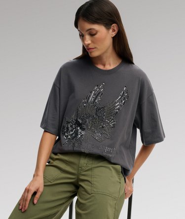 T-shirt Oversized Tattoo Orn&eacute; Image 2