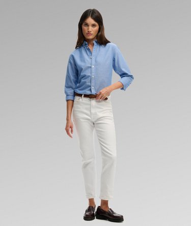 Slim Oxford Long Sleeve Shirt Image 3