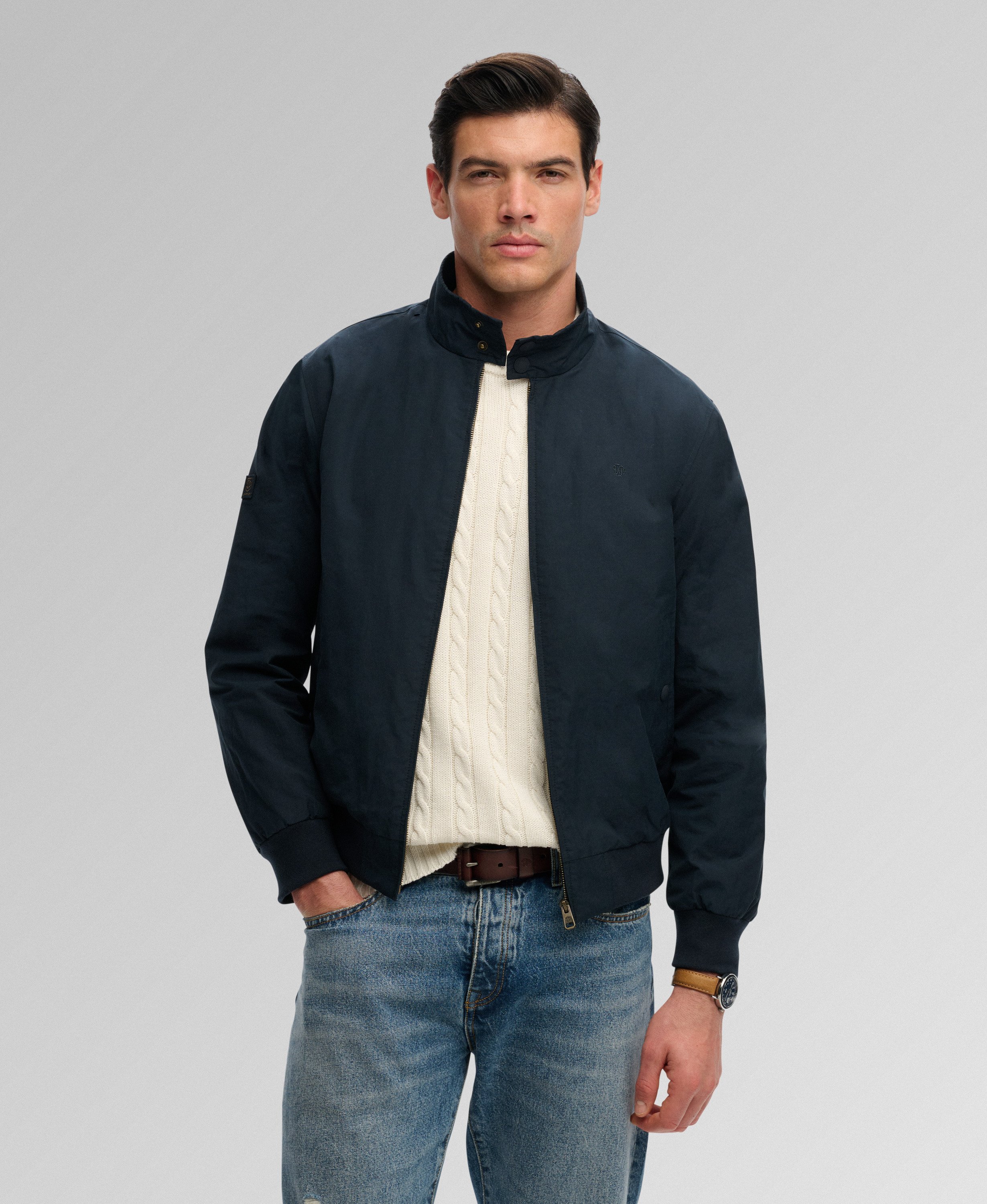 mens Classic Harrington Jacket in Eclipse Navy | Superdry US