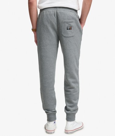 Essential Logo Half Brushed Joggers Image 4
