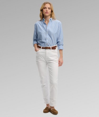 Slim Oxford Long Sleeve Shirt Image 3