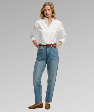 Slim Oxford Pitk&auml;hihainen Paita Image 3