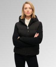 Cable Knit Sleeve Hybrid Jacket