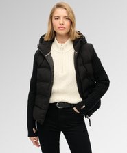 Cable Knit Sleeve Hybrid Jacket