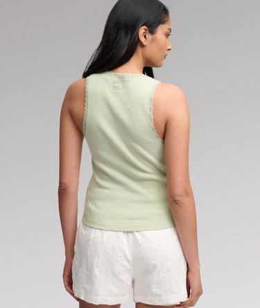 Vintage Lace Trim Vest Image 5