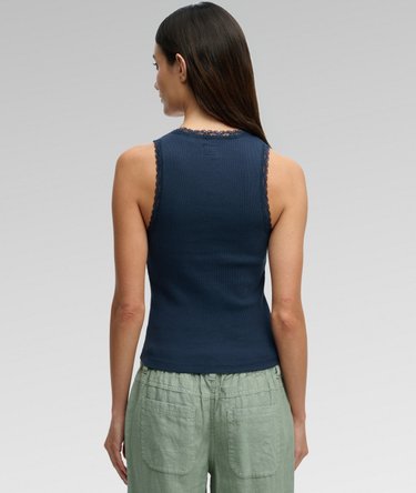 Vintage Lace Trim Vest Image 5