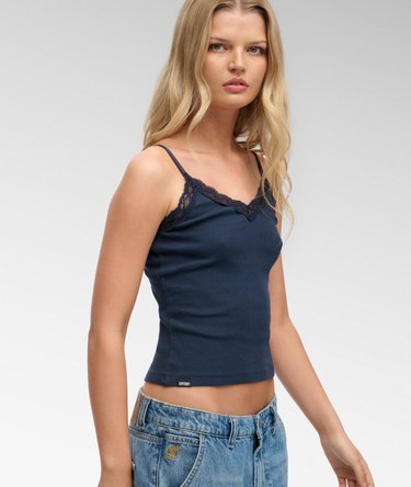 Essential Lace Trim Cami Top Image 1