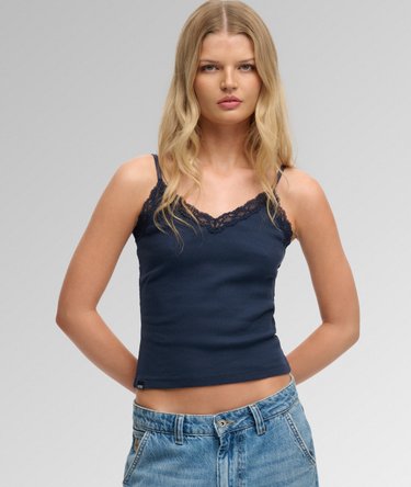 Essential Lace Trim Cami Top Image 2